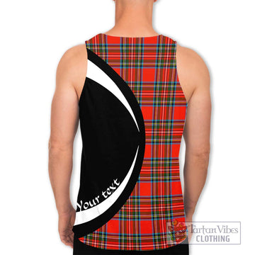 Stewart (Stuart) Tartan Men's Tank Top with Family Crest Circle Style