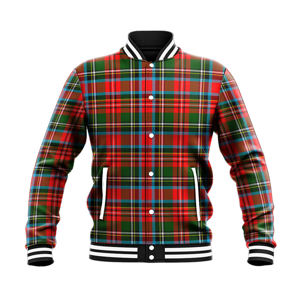 Stewart (Stuart) Tartan Baseball Jacket - Tartan Vibes Clothing