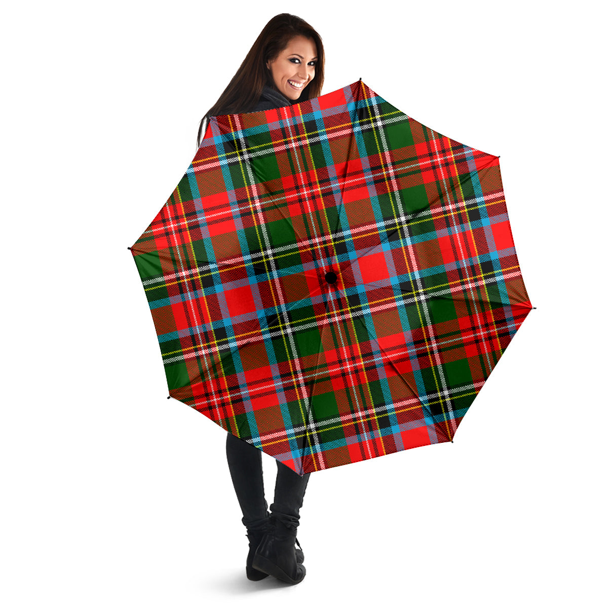 Stewart Royal Tartan Umbrella - Tartanvibesclothing