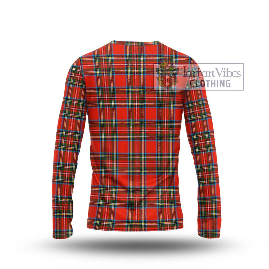 Stewart (Stuart) Tartan Long Sleeve T-Shirt with Family Crest DNA In Me Style - Tartanvibesclothing Shop