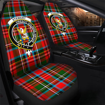 Stewart (Stuart) Tartan Car Seat Cover with Family Crest