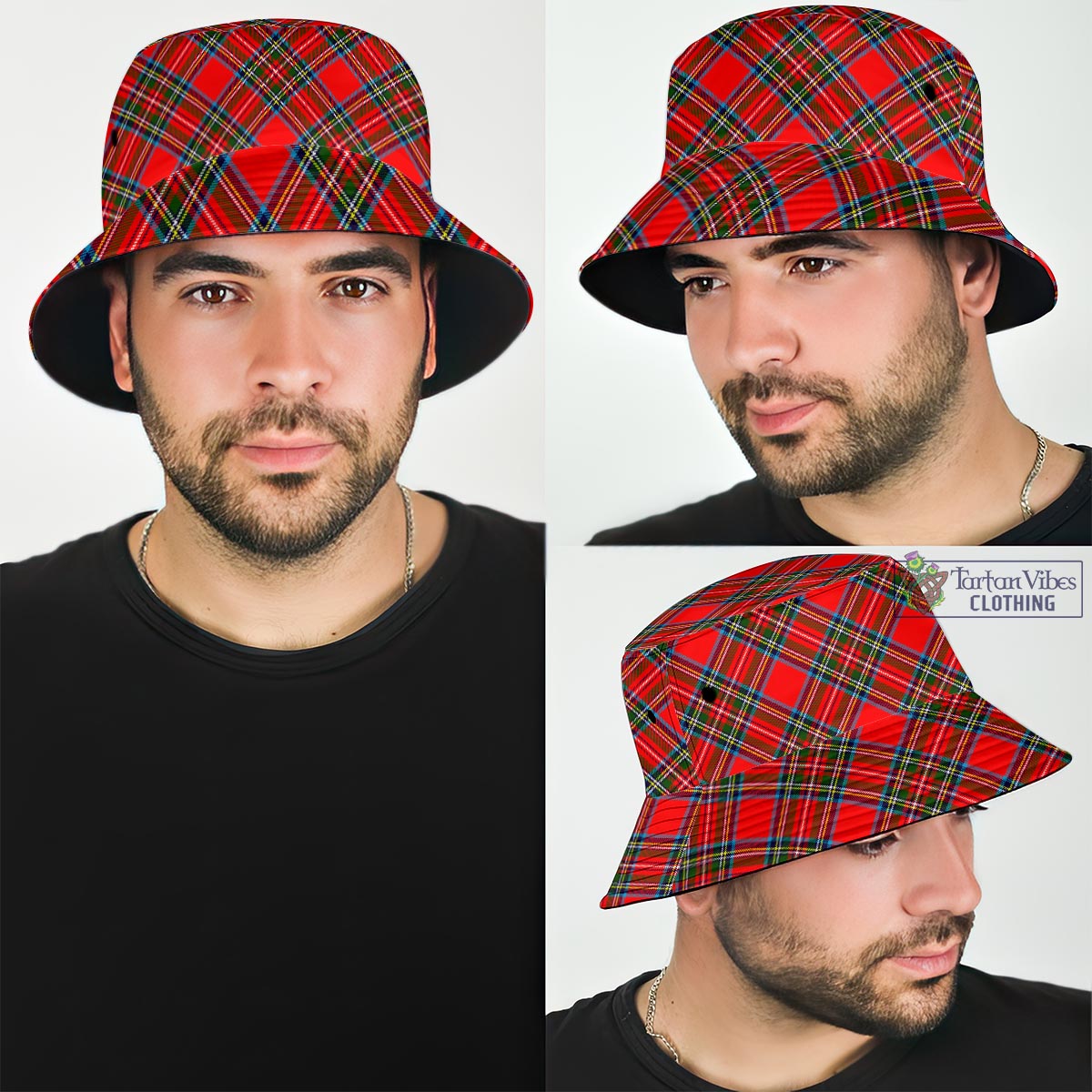 Tartan Vibes Clothing Stewart Royal Tartan Bucket Hat