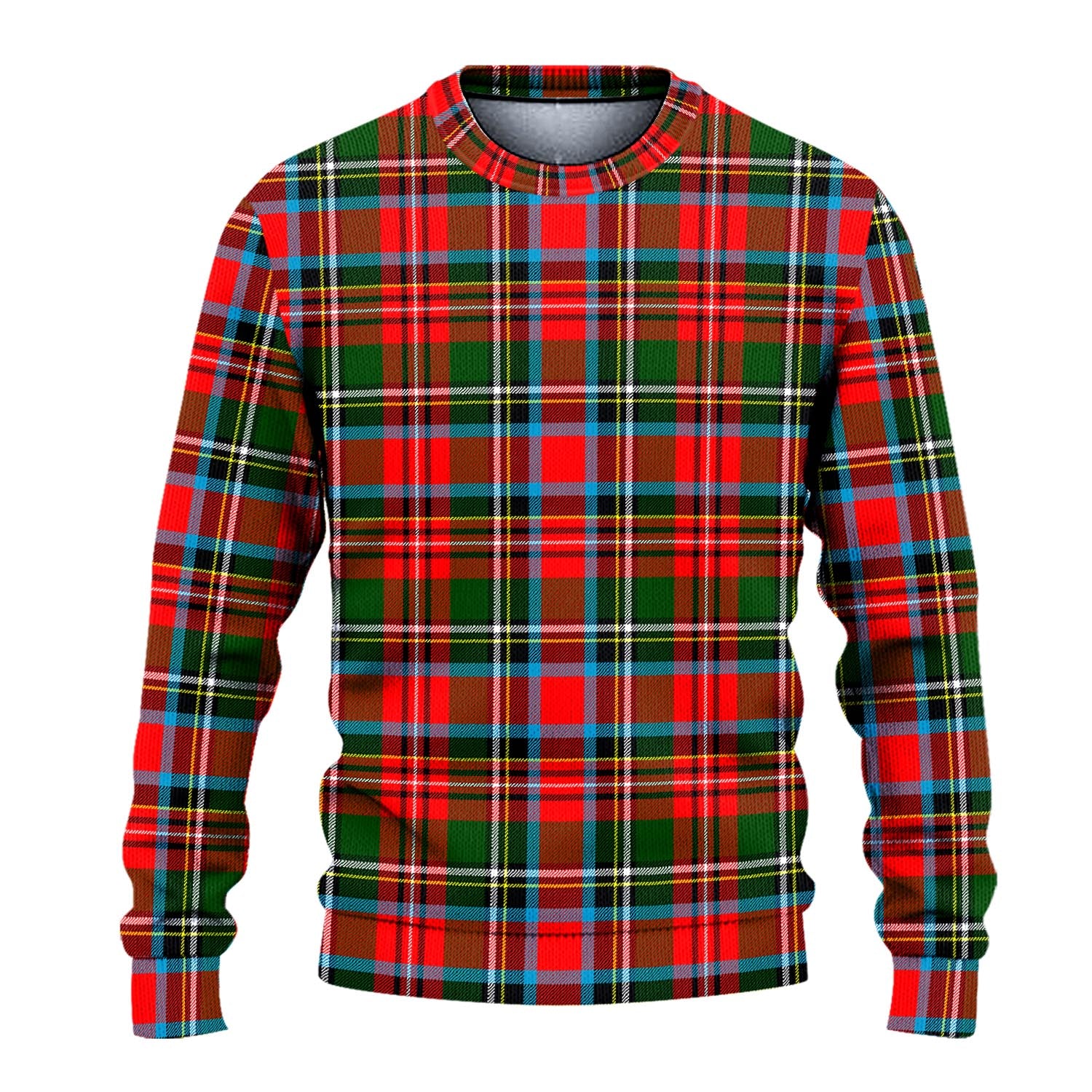 Stewart Royal Tartan Knitted Sweater - Tartanvibesclothing