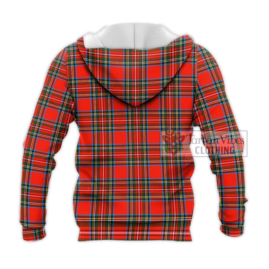 Stewart (Stuart) Tartan Knitted Hoodie with Family Crest DNA In Me Style - Tartanvibesclothing Shop