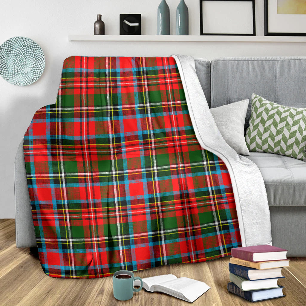 Stewart (Stuart) Tartan Blanket - Tartan Vibes Clothing