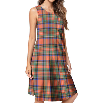 Stewart Royal Ancient Tartan Womens Casual Dresses