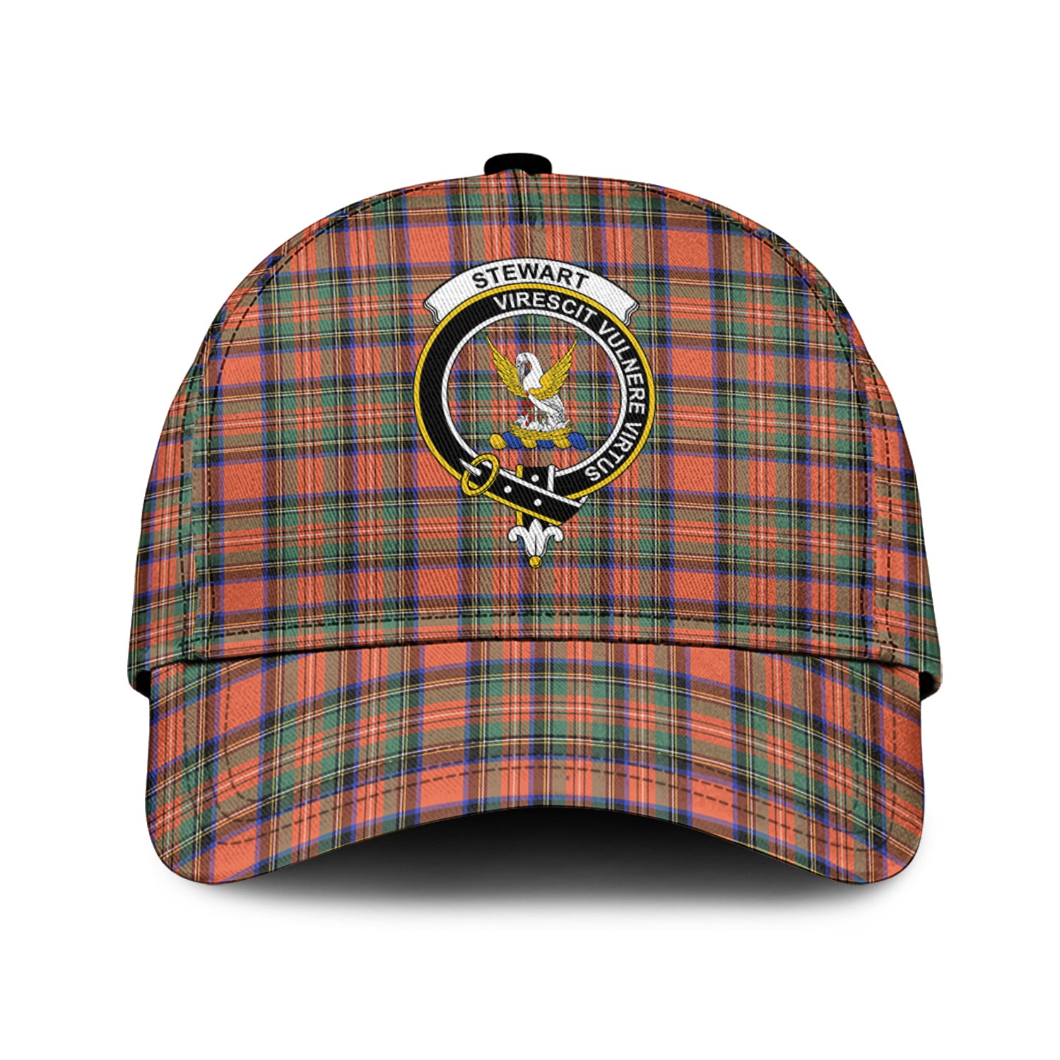 Stewart Royal Ancient Tartan Classic Cap with Family Crest Classic Cap Universal Fit - Tartan Vibes Clothing