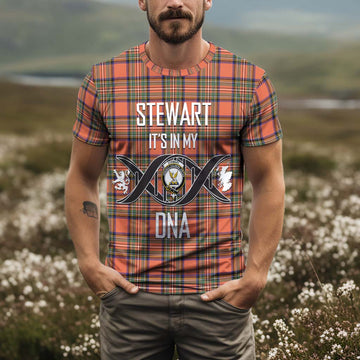 Stewart Royal Ancient Tartan T-Shirt with Family Crest DNA In Me Style