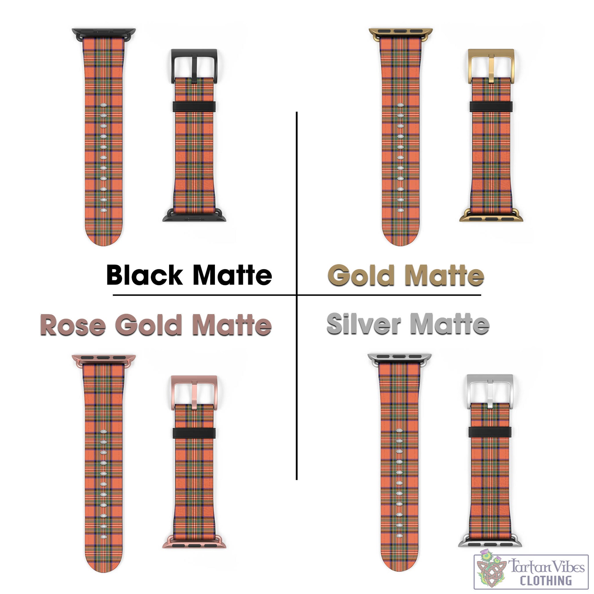 Tartan Vibes Clothing Stewart Royal Ancient Tartan Watch Band