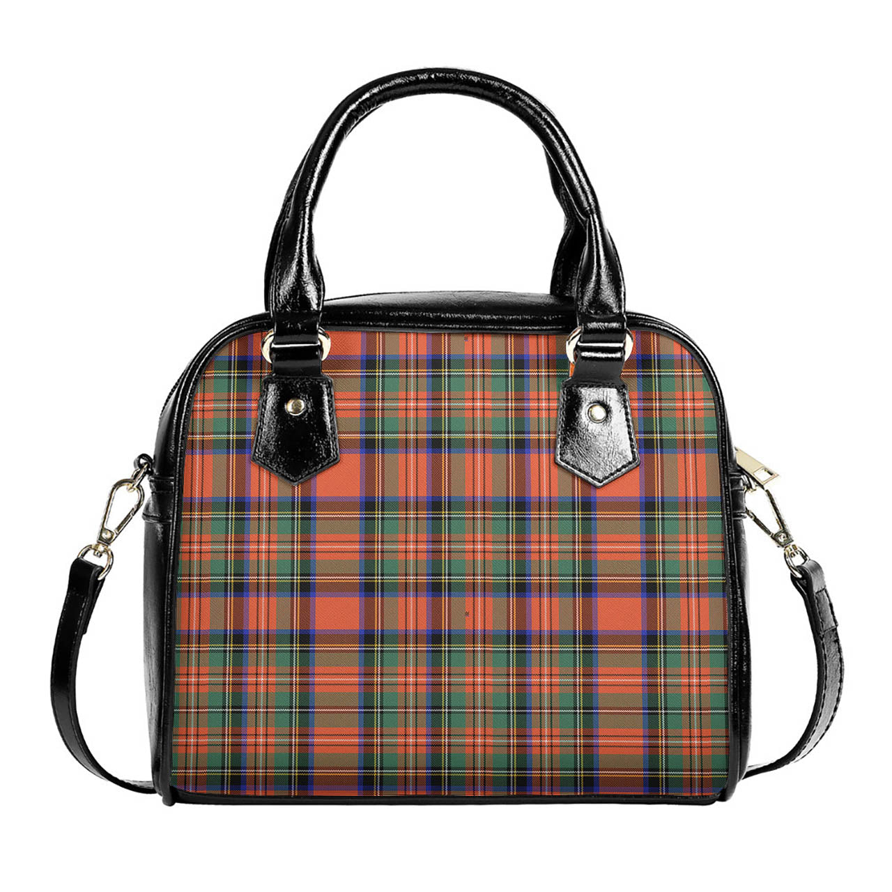 Stewart Royal Ancient Tartan Shoulder Handbags One Size 6*25*22 cm - Tartanvibesclothing