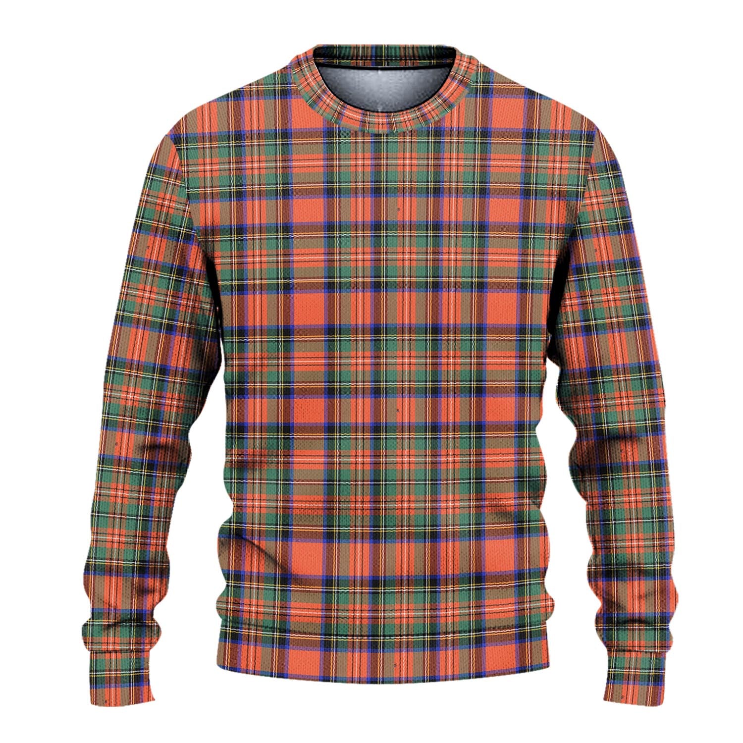 Stewart Royal Ancient Tartan Knitted Sweater - Tartanvibesclothing