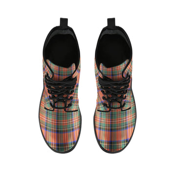 Stewart Royal Ancient Tartan Leather Boots