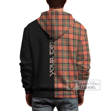 Stewart Royal Ancient Tartan Hoodie with Family Crest and Half Of Me Style