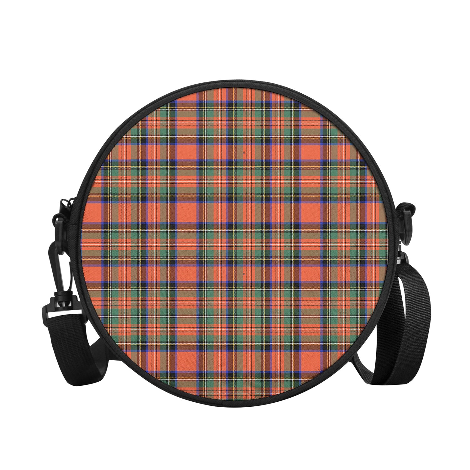 Stewart Royal Ancient Tartan Round Satchel Bags - Tartanvibesclothing