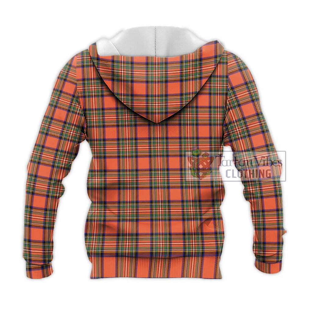 Stewart Royal Ancient Tartan Knitted Hoodie with Family Crest DNA In Me Style - Tartanvibesclothing Shop