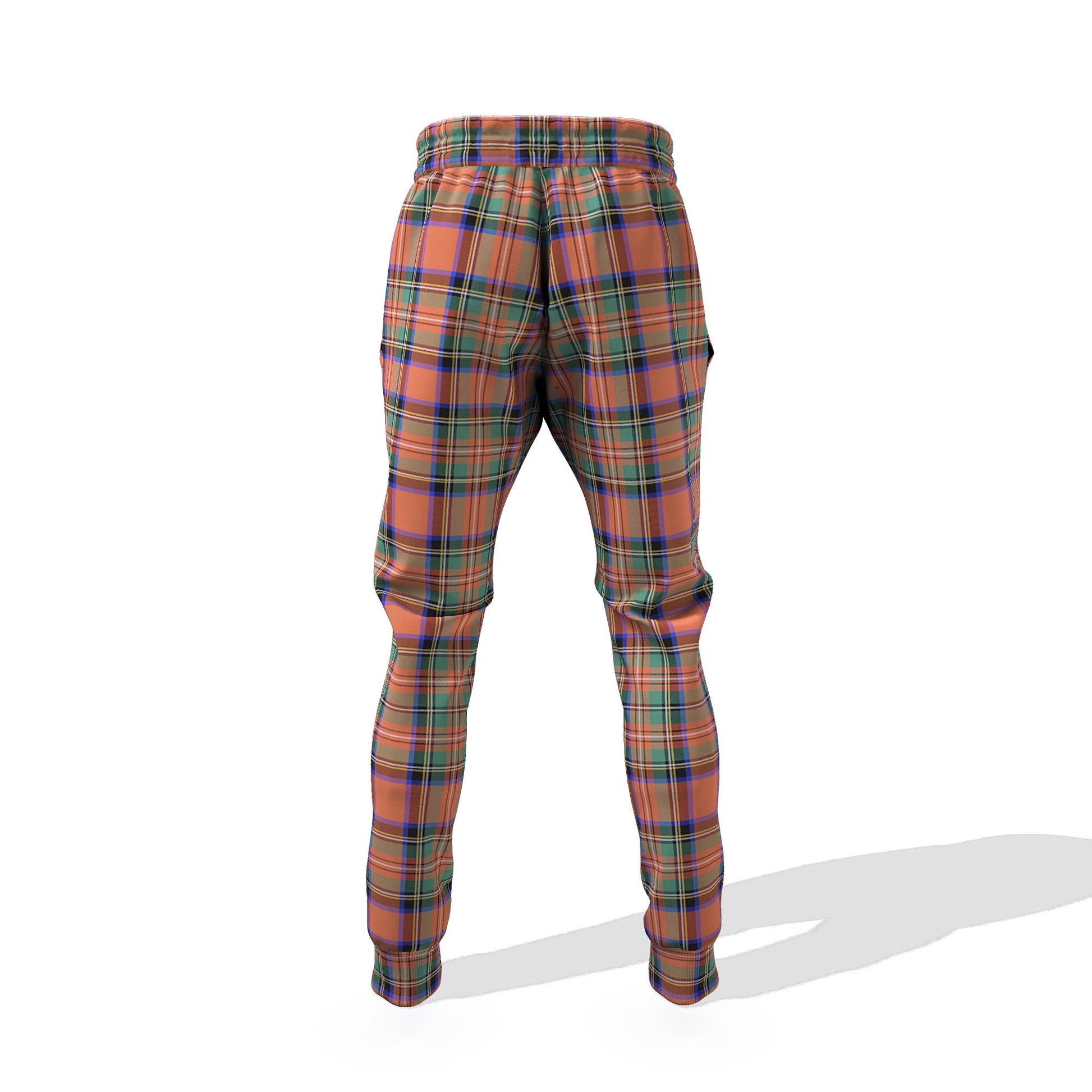 Stewart Royal Ancient Tartan Joggers Pants with Family Crest - Tartanvibesclothing Shop