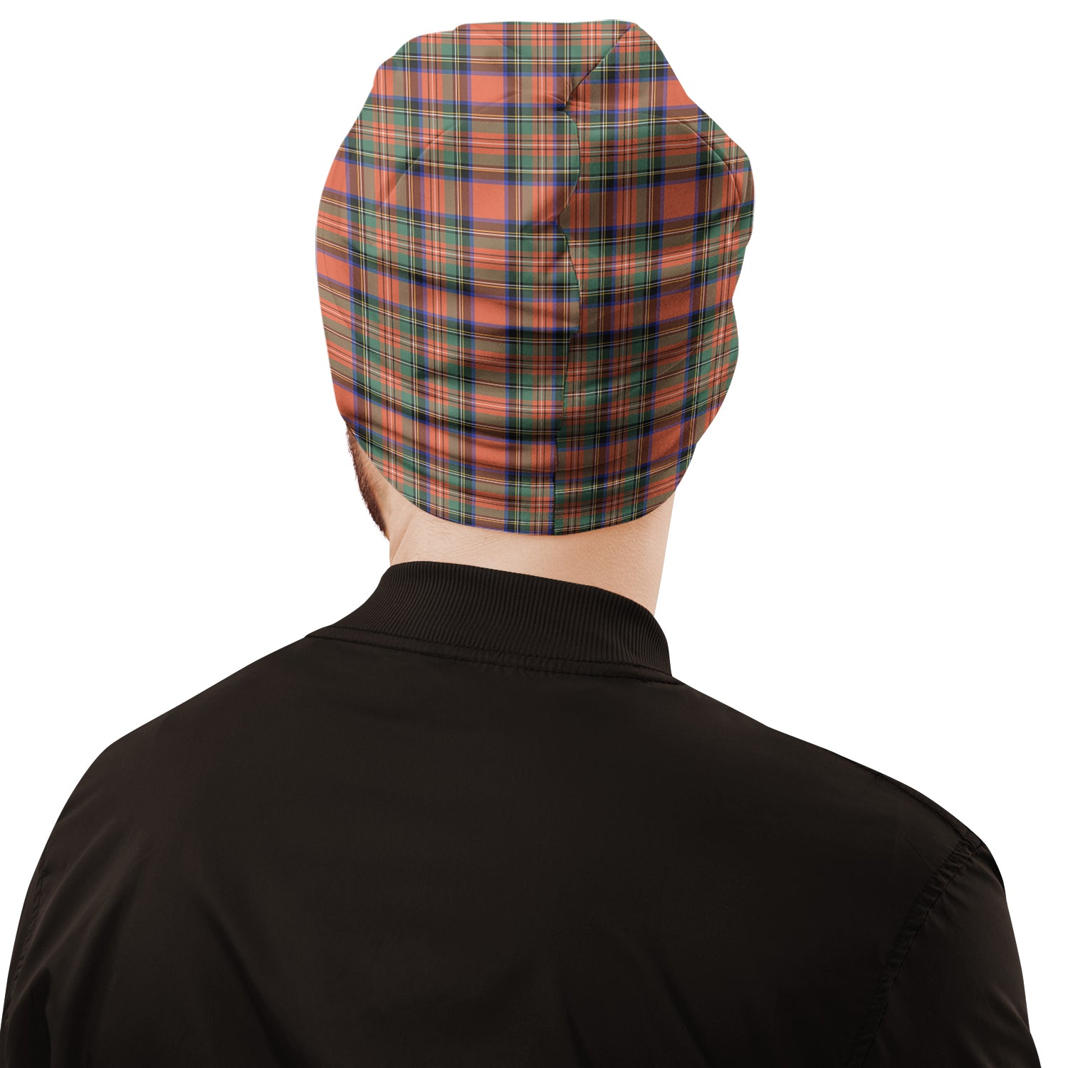 Stewart Royal Ancient Tartan Beanies Hat with Family Crest - Tartan Vibes Clothing