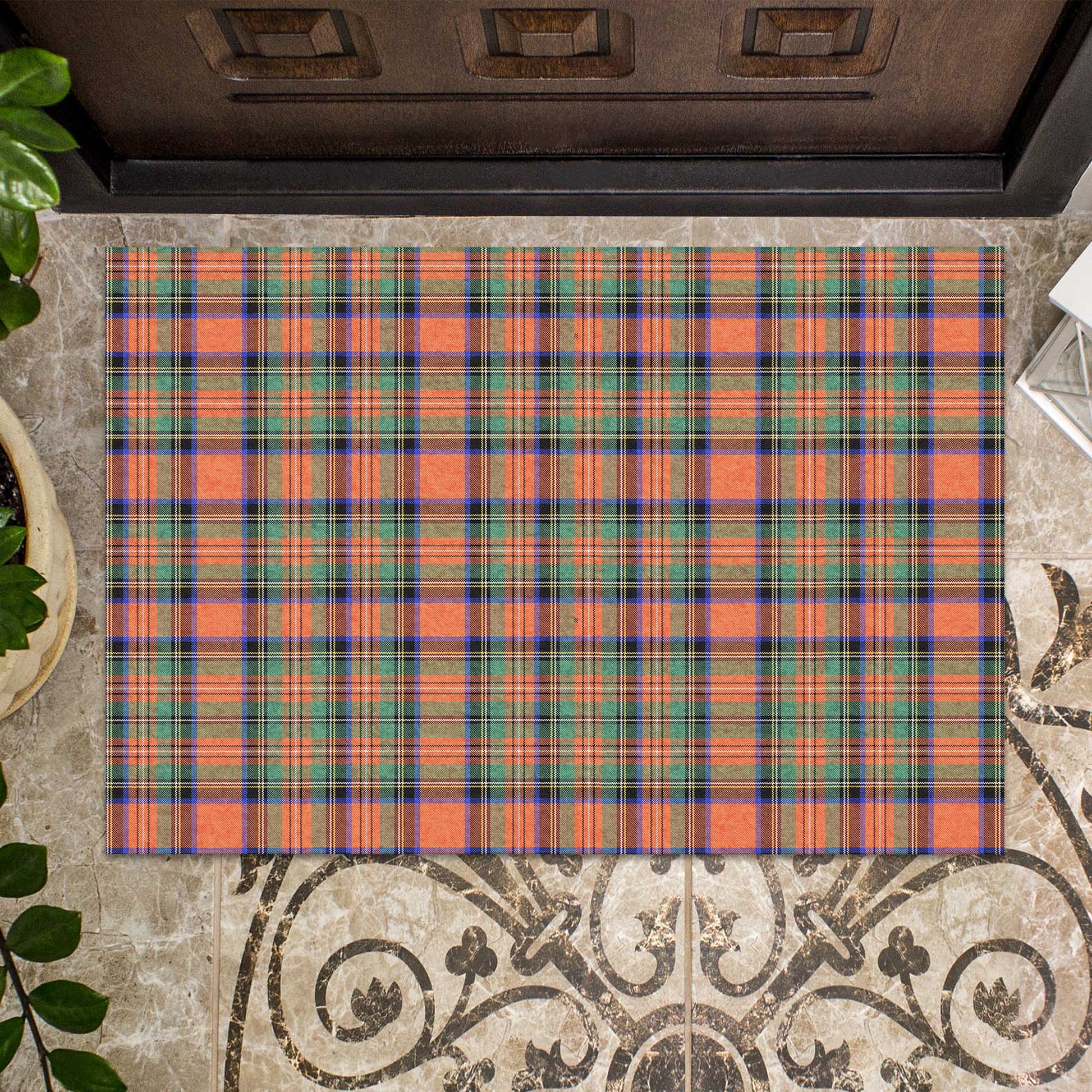 Stewart Royal Ancient Tartan Door Mat - Tartanvibesclothing Shop