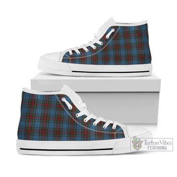 Stewart Royal Blue Tartan High Top Shoes