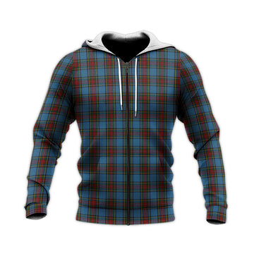 Stewart Royal Blue Tartan Knitted Hoodie