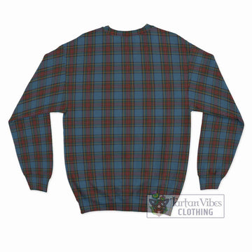 Stewart Royal Blue Tartan Sweatshirt with Family Crest DNA In Me Style