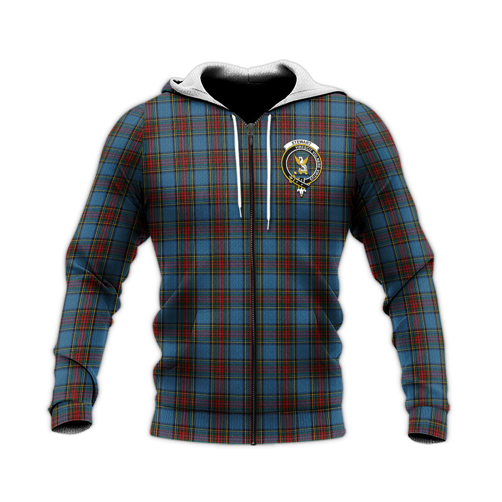 stewart-royal-blue-tartan-knitted-hoodie-with-family-crest