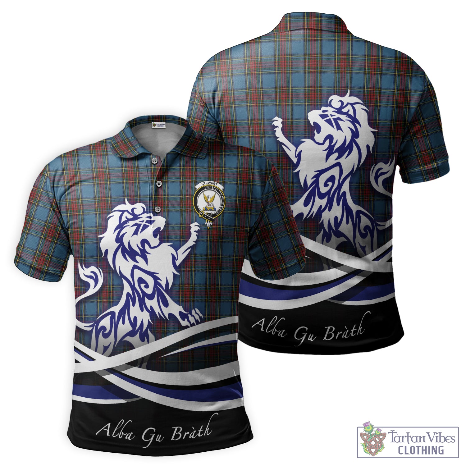 stewart-royal-blue-tartan-polo-shirt-with-alba-gu-brath-regal-lion-emblem