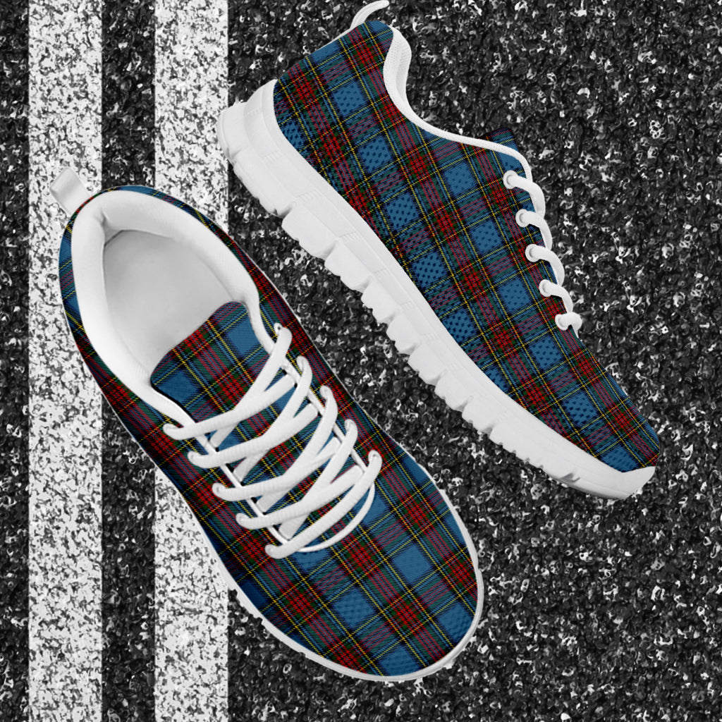 Stewart Royal Blue Tartan Sneakers - Tartan Vibes Clothing