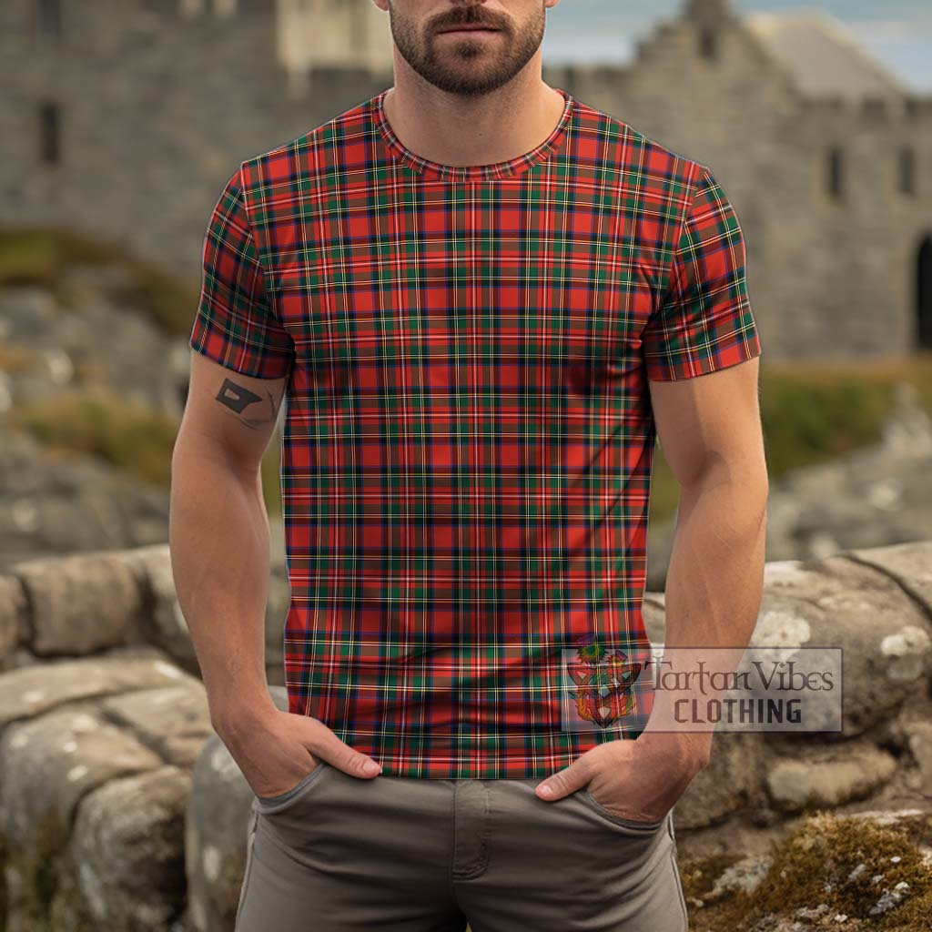 Stewart Royal Modern Tartan Cotton T-Shirt Men's Shirt - Tartanvibesclothing Shop