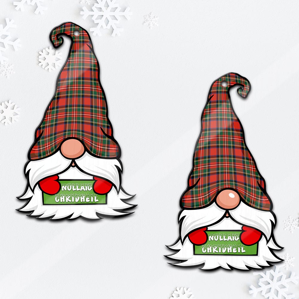 Stewart Royal Modern Gnome Christmas Ornament with His Tartan Christmas Hat - Tartan Vibes Clothing