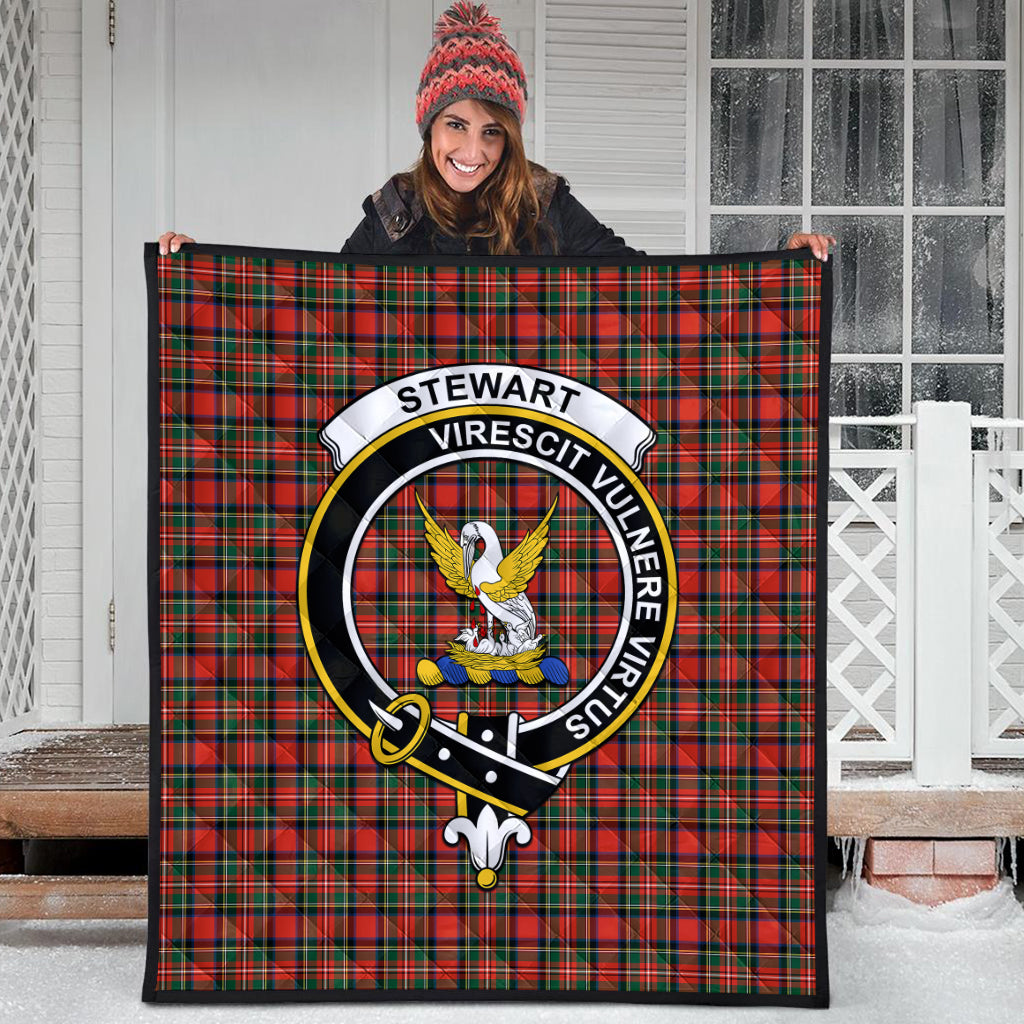 stewart-royal-modern-tartan-quilt-with-family-crest