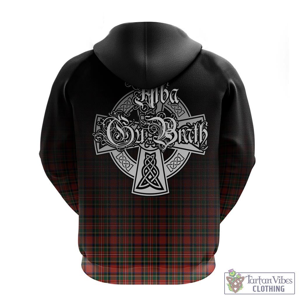 Tartan Vibes Clothing Stewart Royal Modern Tartan Hoodie Featuring Alba Gu Brath Family Crest Celtic Inspired