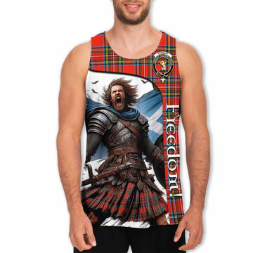 Stewart (Stuart) Crest Tartan Men's Tank Top Inspired by the Freedom of Scottish Warrior