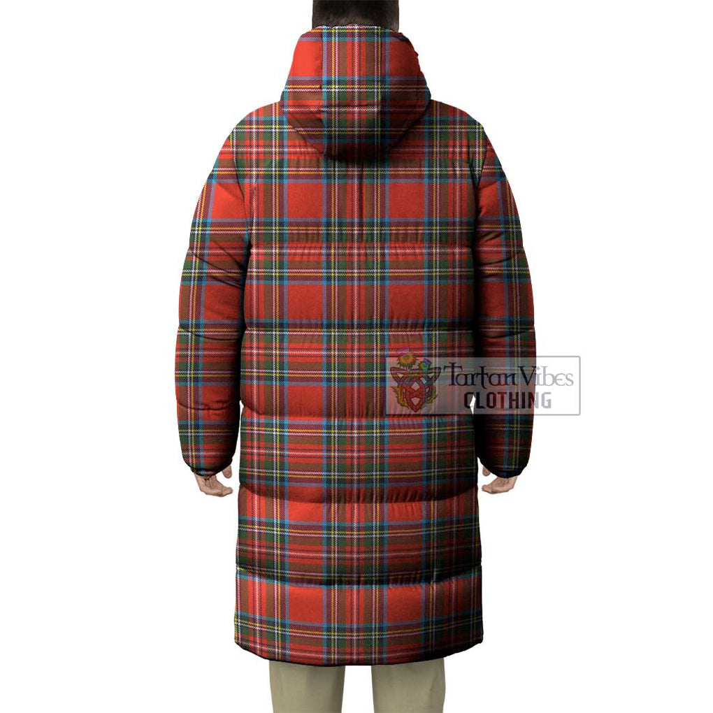 Tartan Vibes Clothing Stewart (Stuart) Tartan Long Down Jacket