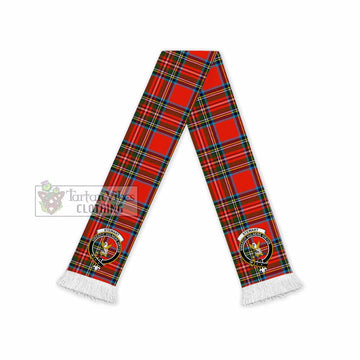 Stewart (Stuart) Tartan Ruffneck Scarf with Family Crest - Tartan Vibes Clothing