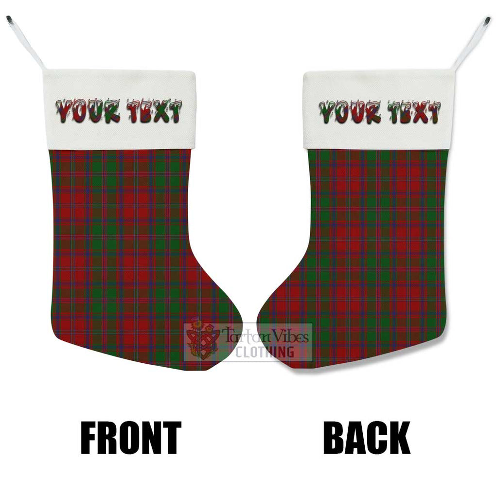 Tartan Vibes Clothing Stewart (Stuart) of Appin Tartan Christmas Stocking with Personalized Text