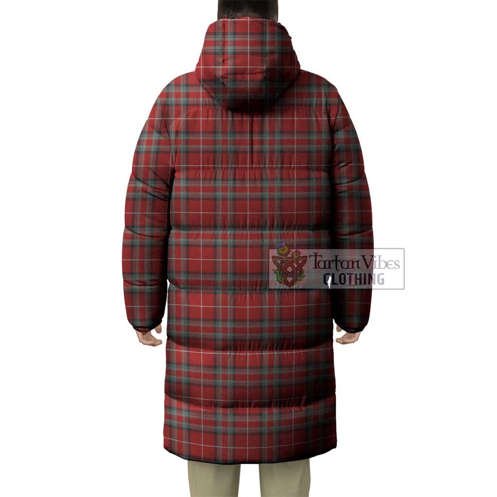 Tartan Vibes Clothing Stewart (Stuart) of Bute Tartan Long Down Jacket