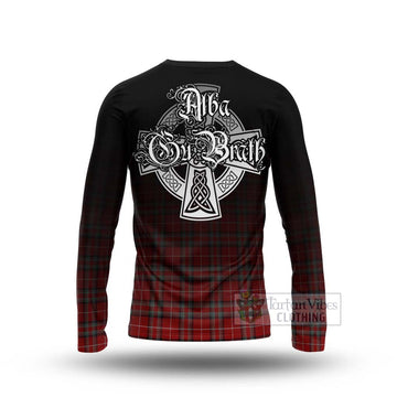 Stewart (Stuart) of Bute Tartan Long Sleeve T-Shirt Featuring Alba Gu Brath Family Crest Celtic Inspired