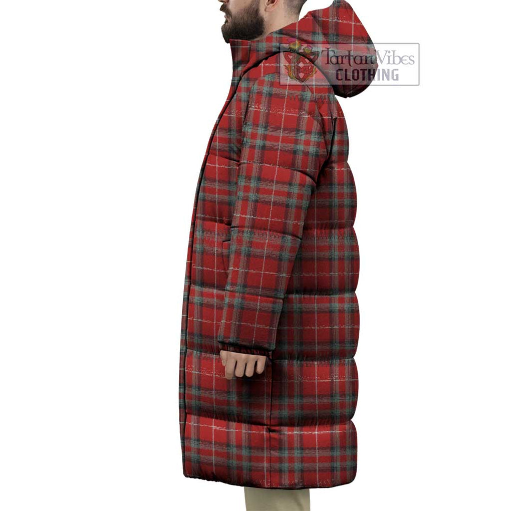 Tartan Vibes Clothing Stewart (Stuart) of Bute Tartan Long Down Jacket