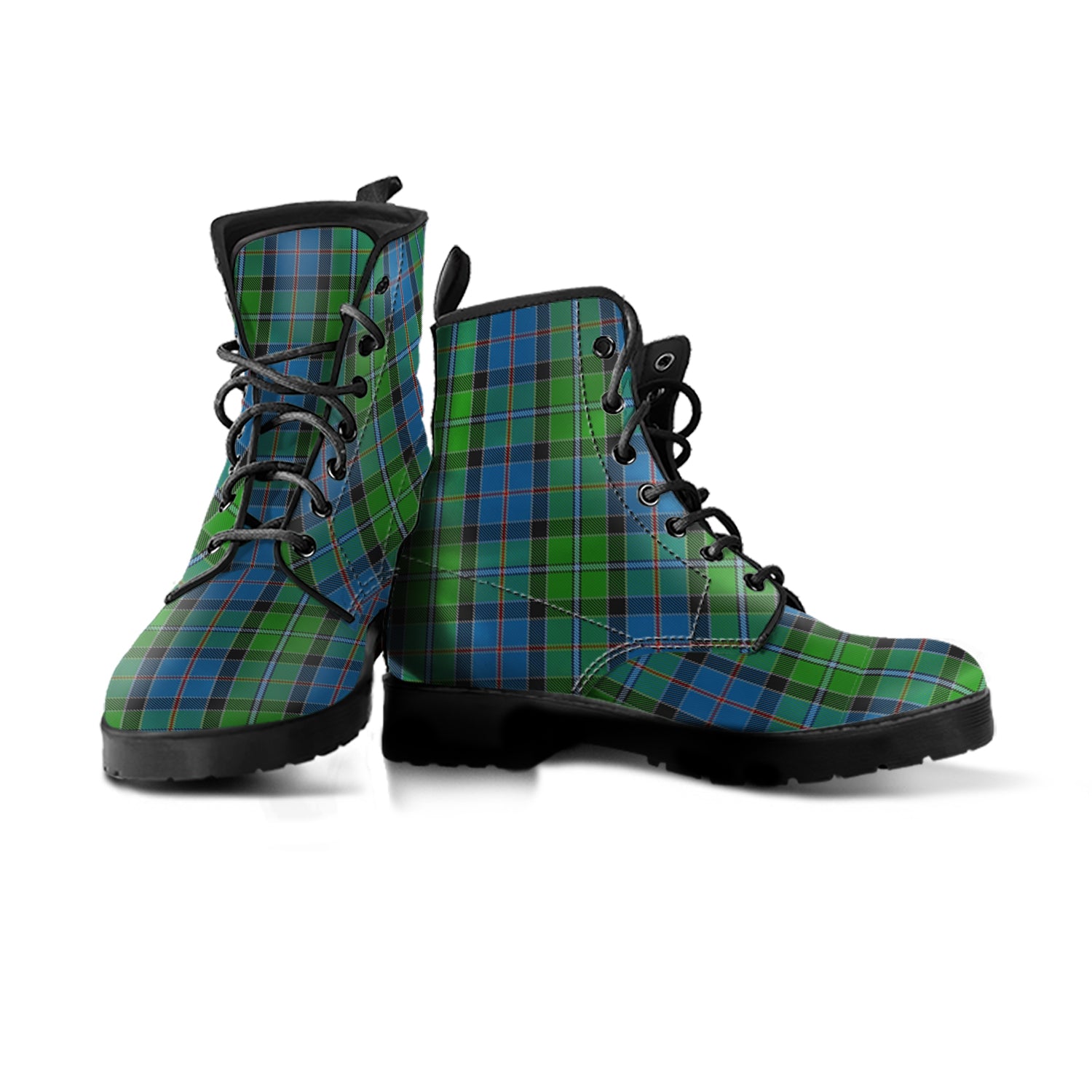 Stirling Tartan Leather Boots Men' Boots - Tartan Vibes Clothing