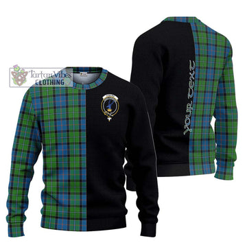 Stirling Tartan Ugly Sweater with Family Crest and Half Of Me Style Unisex - Tartan Vibes Clothing