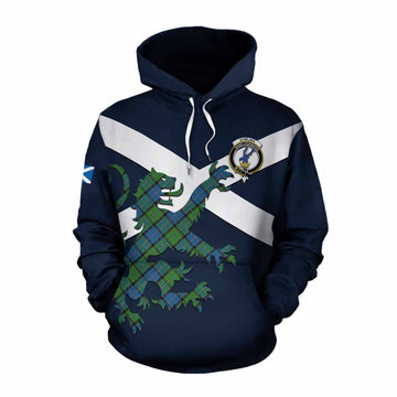 Stirling Tartan Lion Rampant Cotton Hoodie Proudly Display Your Heritage with Alba Gu Brath and Clan Name Pullover Hoodie XS - Tartan Vibes Clothing