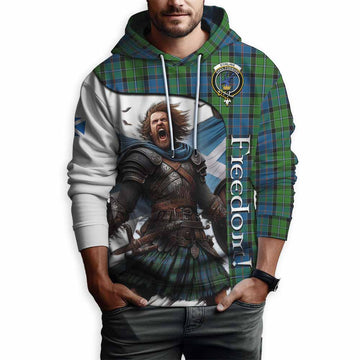 Stirling Crest Tartan Hoodie Inspired by the Freedom of Scottish Warrior