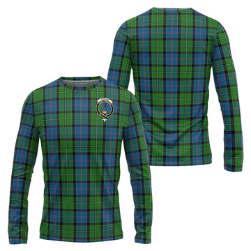 Stirling Tartan Long Sleeve T-Shirt with Family Crest