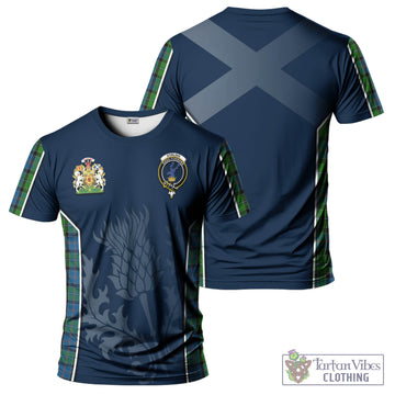 Stirling Tartan T-Shirt with Family Crest and Scottish Thistle Vibes Sport Style Kid's Shirt - Tartan Vibes Clothing