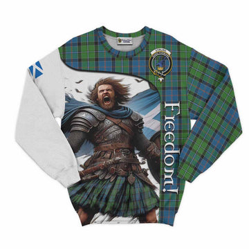 Stirling Crest Tartan Sweatshirt Inspired by the Freedom of Scottish Warrior