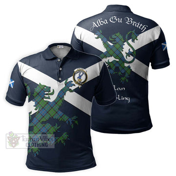 Stirling Tartan Lion Rampant Polo Shirt Proudly Display Your Heritage with Alba Gu Brath and Clan Name Kid - Tartan Vibes Clothing