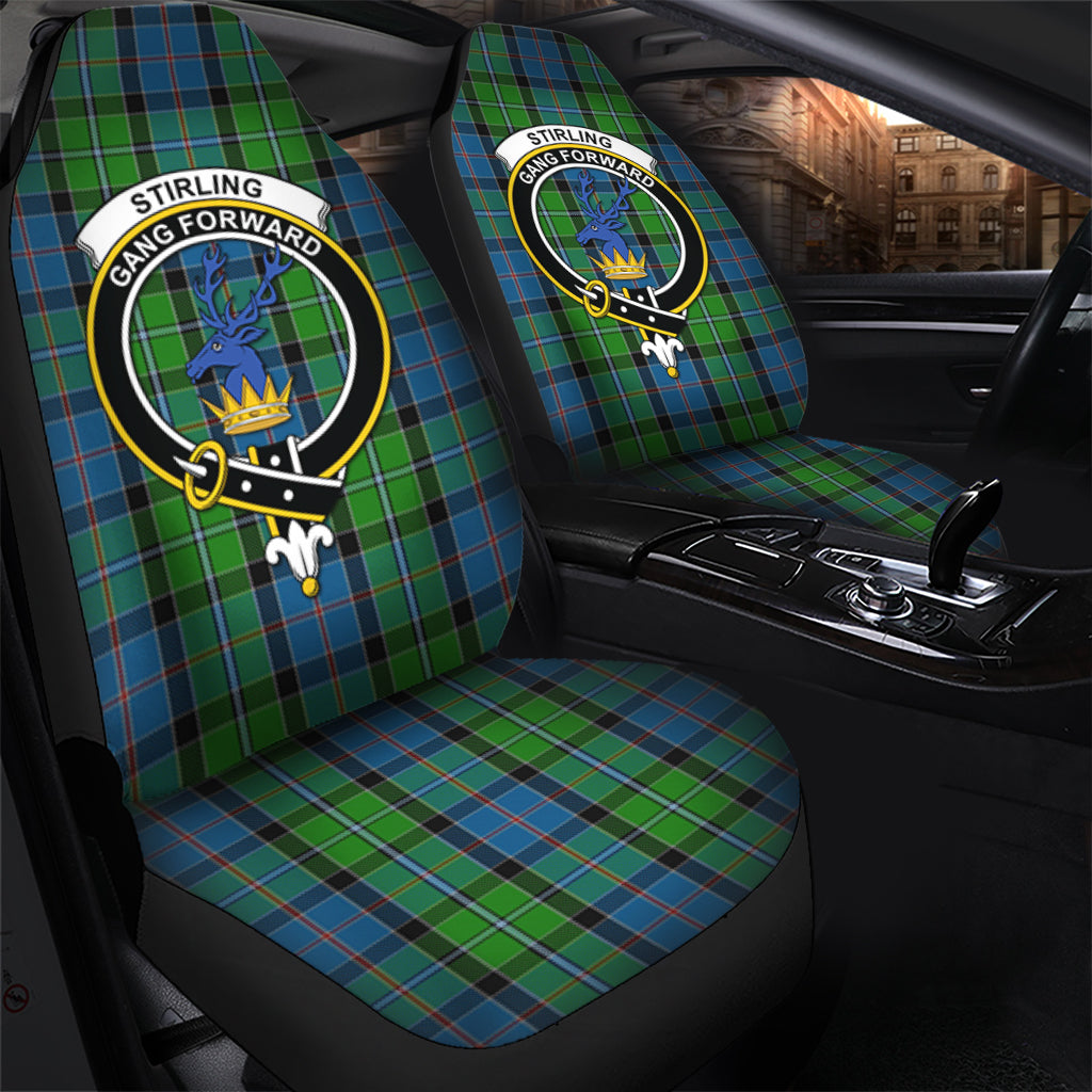 Stirling Tartan Car Seat Cover with Family Crest - Tartan Vibes Clothing