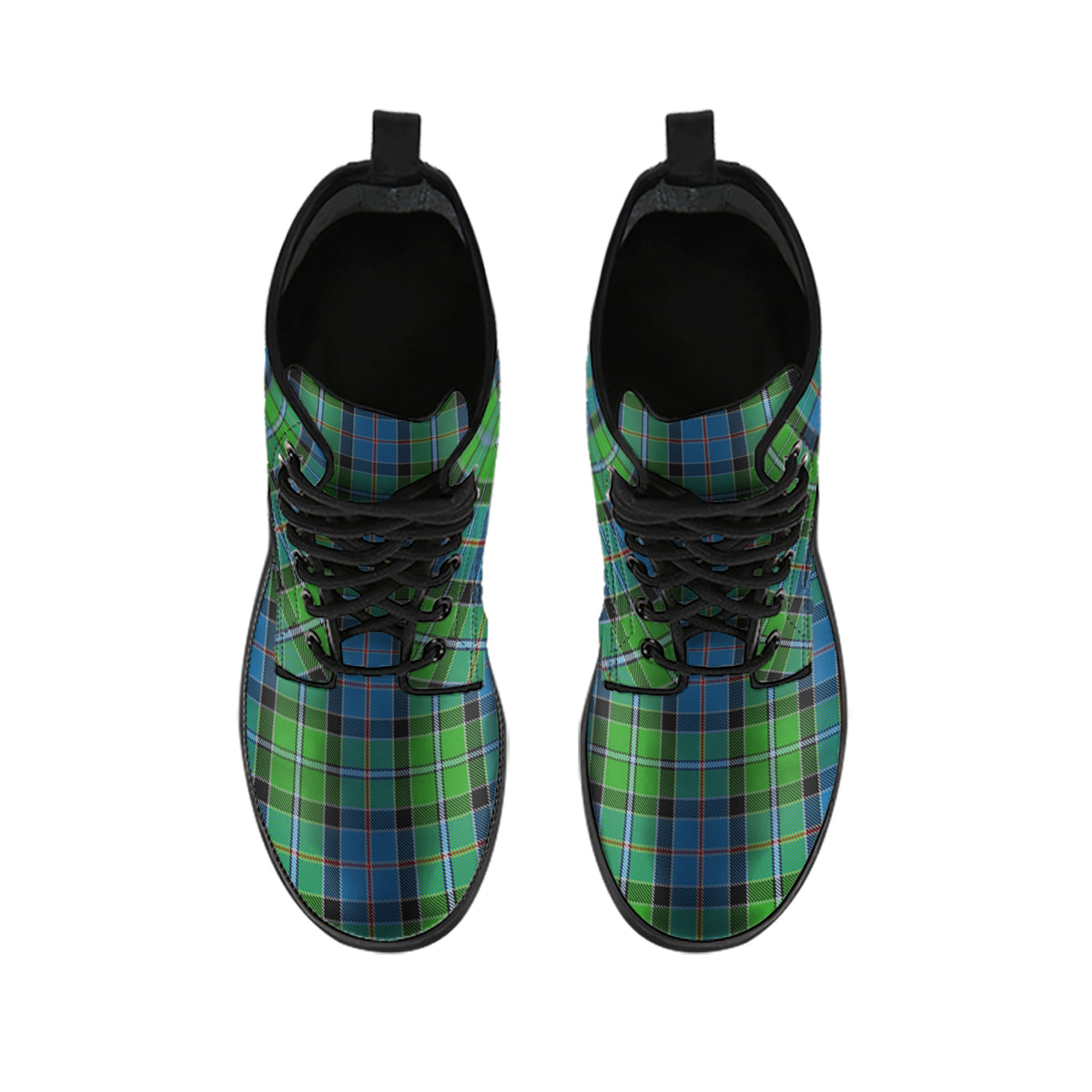 Stirling Tartan Leather Boots - Tartan Vibes Clothing