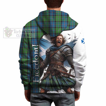 Stirling Crest Tartan Hoodie Inspired by the Freedom of Scottish Warrior